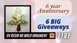6th Anniversary On YouTube | 6 BIG Giveaways & No Mold UV Christmas Ornament