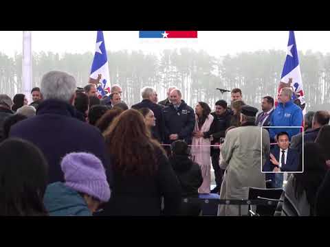 Presidente Kast inaugura borde costero Caleta La Barra, en Toltén