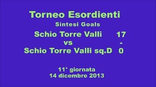 preview picture of video 'Schio Torre Valli vs Schio Torre Valli sq.D  Esordienti girone F sintesi goal 14_12_2013'