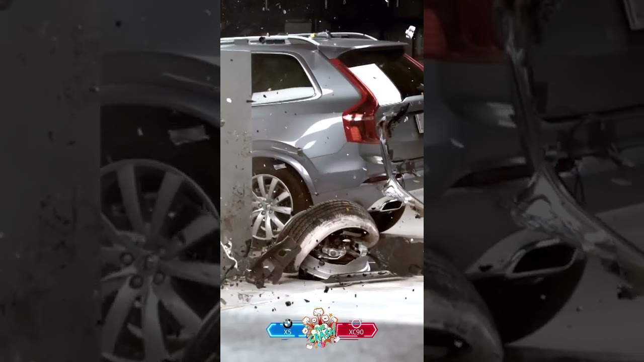 crash test bmw vs volvo