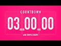 3 Hour Countdown Timer Flip Clock With Vibration Beeps