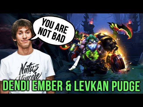 Pudge Legend Dendi Playing with Best Pub Pudge Levkan, 4600 Matches with Pudge Dota 2