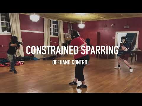 Constrained Rapier Sparring: Offhand Control