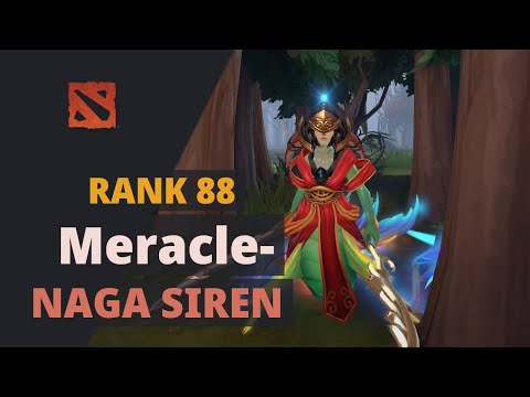 Meracle- (Rank 88) plays Naga Siren Dota 2 Full Game