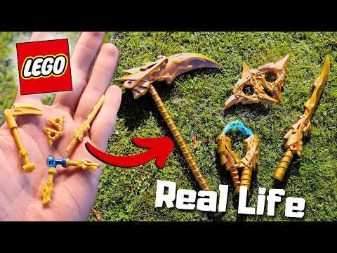 I Built the Epic Golden Weapons from Ninjago in Real Life!