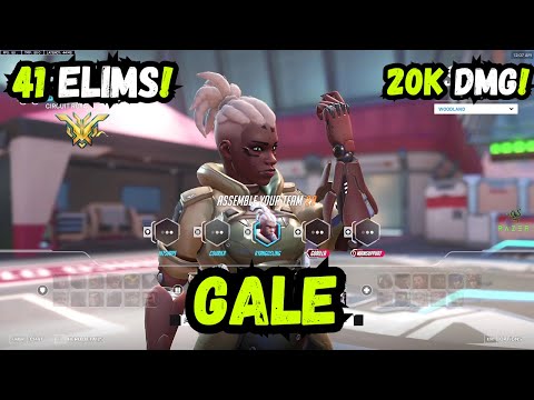 41 ELIMS! SOJOURN BUFF! GALE | TOP 500 DPS | CIRCUIT ROYAL | OVERWATCH 2 SEASON 13 GAMEPLAY