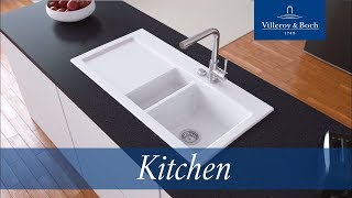 Installation surface-mounted kitchen sinks | Villeroy & Boch