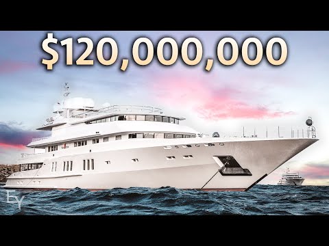 Touring a $120,000,000 MEGA YACHT With A Rooftop POOL!