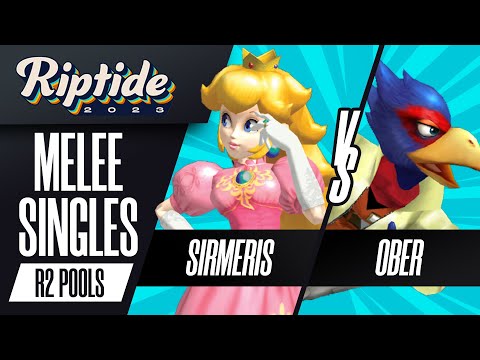 Sirmeris (Peach) vs Ober (Falco) - Melee Singles Round 2 Pools - Riptide 2023