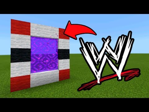 Minecraft Pe How To Make a Portal To The WWE Dimension - Mcpe Portal To The WWE!!!