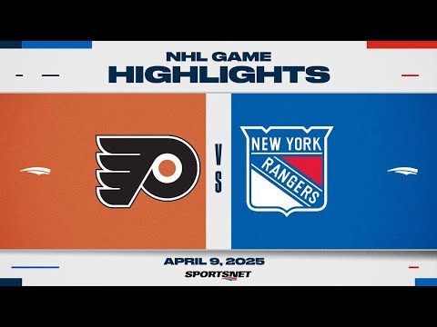 NHL Highlights | Flyers vs. Rangers - April 9, 2025