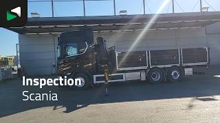 Scania R580 6X2 Palfinger PK23002 SH-E Kran Crane Remote Full Air Lift- kamion s ravnom platformom | Slika 4 - Autoline