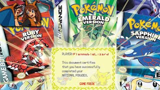 Finally Completing my NATIONAL POKEDEX in Hoenn to Celebrate 20 Years of Pokemon Ruby and Sapphire!! by Flammable Lizard