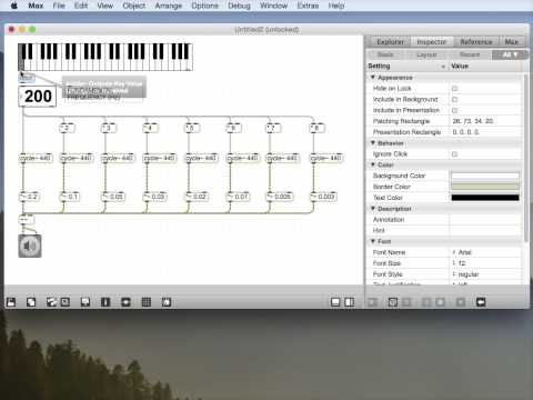 CMPO 211 ScreenCast 2 — Building an additive synthesizer in Max/MSP