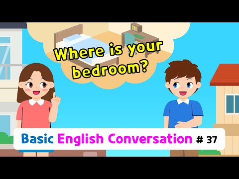 Ch.37 Where is your bedroom? | Basic English Conversation Practice for Kids