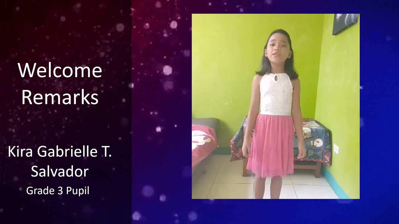 GRADE 3 - Opening Remarks