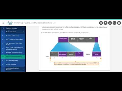 CCNA2 Module 2 Switching Concepts