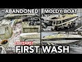 ABANDONED Barn Find Moldy Boat First Wash In 10 Years Satisfying ASMR Car Detailing Restoration