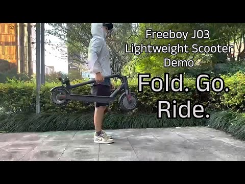 Lightweight Commuter E-Scooter | Freeboy J03 Fold & Ride Test #electricscooter