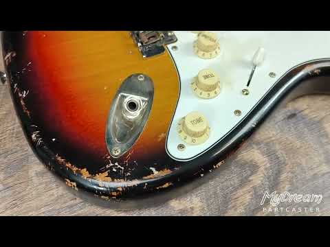 MyDream Stratocaster Custom Built - Heavy Relic Sunburst SRV image 11