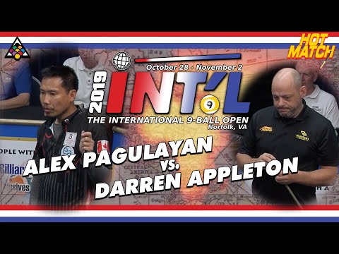 ALEX PAGULAYAN vs DARREN APPLETON - 2019 International 9-Ball Open