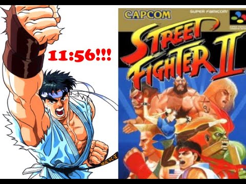 Street Fighter II - SNES Speedrun - Hardest - Ryu 11:56