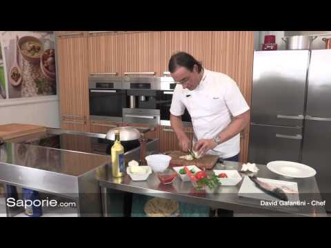 Saporie.com - Filetto di branzino con ratatouille di verdure