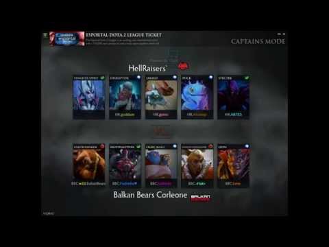 Esportal Dota 2 League : HellRaiser vs Balkan Bears