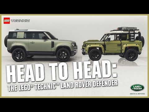 Watch the two new Land Rover Defenders side by side | LEGO® Technic™