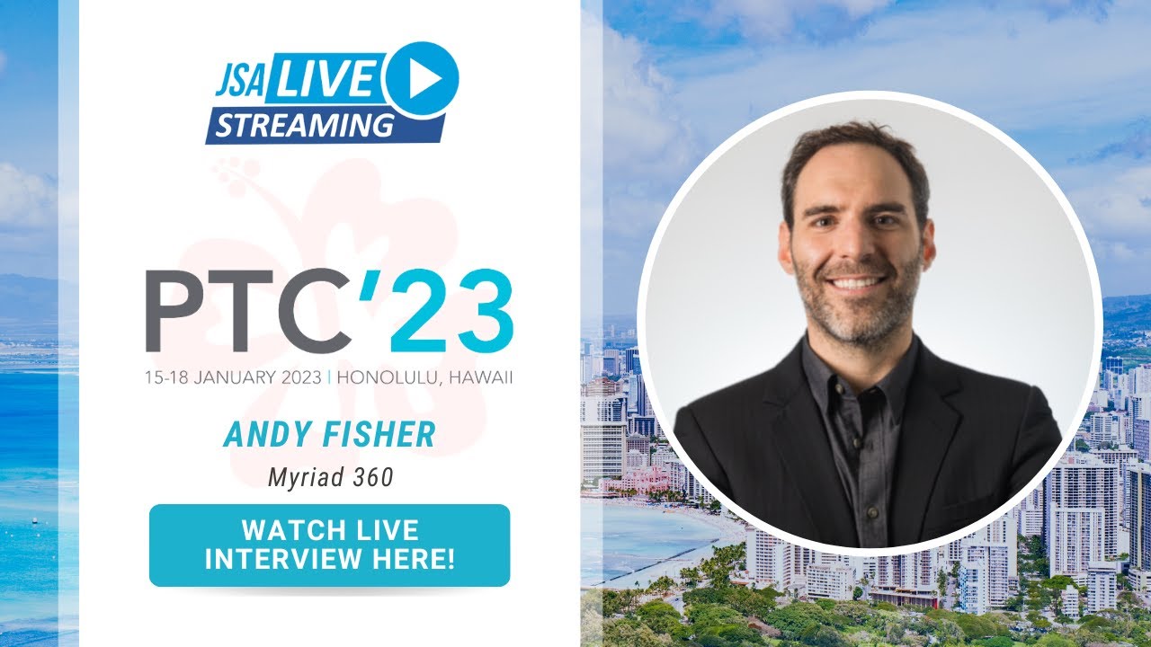JSA TV LIVE at PTC'23 with Andy Fisher the Founder and ... - YouTube