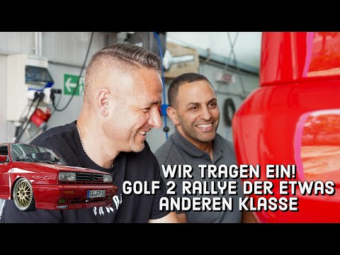 Individual inspection of Franky's Golf II Rallye. A vehicle in a class of its own!