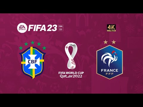 Brazil vs France | FIFA 23 World Cup 2022 Gameplay | Final [4K 60FPS]