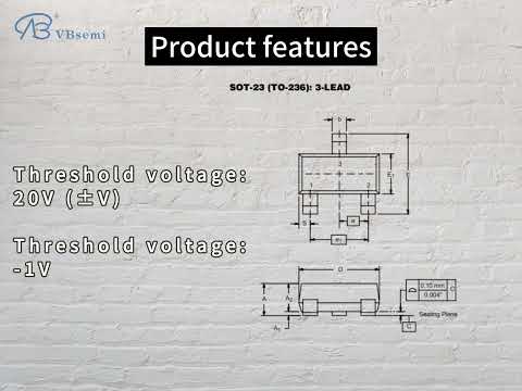 AP2327GN-VB is a SOT23 package P-Channel field effect MOS tube