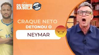 Neto detona Neymar por curtir após lesão que o tirou do clássico Corinthians x Santos | Baú do Neto