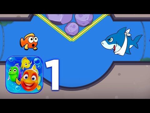 Fishdom Gameplay Walkthrough Part 1-  Level 1 to Level 5 with Minigame (iOS, Android)