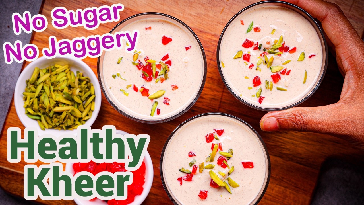Dates Kheer - Sugar Free Kheer | No Sugar No Jaggery Healthy Dessert - Sugar Free Indian Sweet