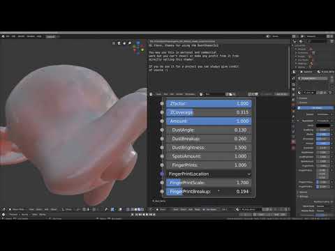 Update - (Free) Blender 2.8 Procedural Dust Shader - DustShaderZv2