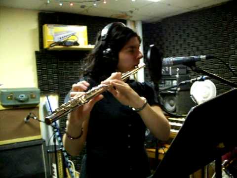 Ajda The Turkish Queen plays flute on Darkflow Debut