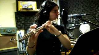 Ajda The Turkish Queen plays flute on Darkflow Debut
