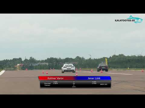 Kalmer Varov - Chevrolet Camaro vs Janar Lükk - BMW 320i. Dragrace@KuressaareKiirendus2019