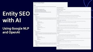 How to use the Entity Opportunity Finder (Entity SEO with AI)