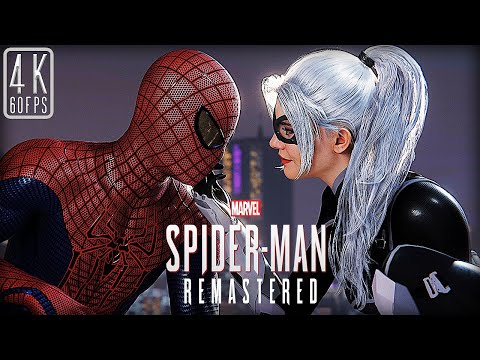 Spider-Man PS5 Chasing Black Cat Remastered (4k)