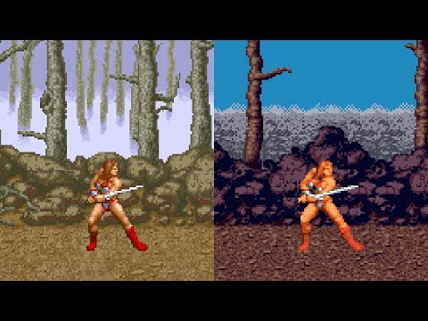 Golden Axe - 12 Versions Gameplay (HD)