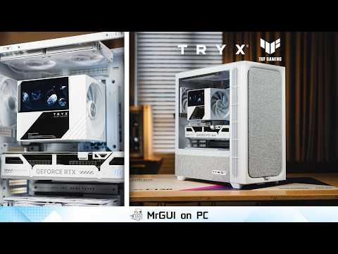 A 5-Inch Screen Air Cooler ?! TRYX TURRIS 620 + ASUS TUF Gaming BTF PC Build