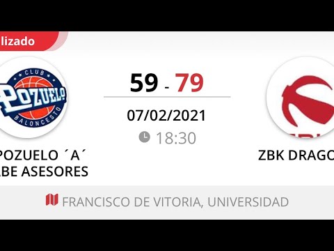 2021 02 07 Pozuelo A - ZBK Junior Dragons 2ª Parte 2