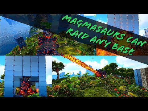 INSANE MAGMASAUR RAIDING TRICK!!!! RAID LITERALLY ANY BASE WITHOUT TAKING DAMAGE!!!