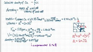 Solids: Calculate density of copper