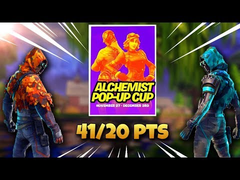 insane alchemist pop up cup win 41 point duo fortnite tournament pin - fortnite duo pop up cup