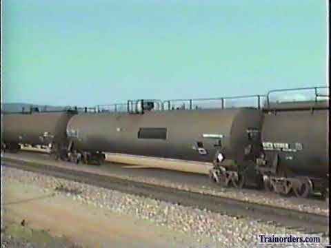 Classic Railroad Series 753 - Santa Fe action on Cajon Pass April 1992.