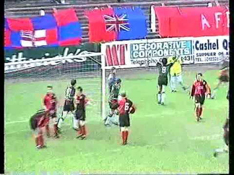 Glentoran 3 Ards 1 season 1995/96